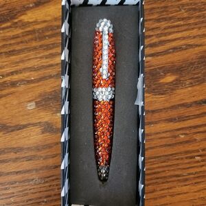 Kohl's Red and Silver Crystal Pen